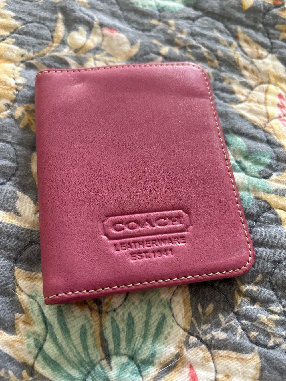Coach Pink Leather wallet